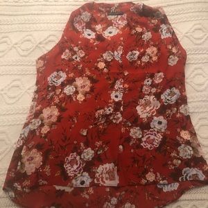 Rose and Olive floral blouse